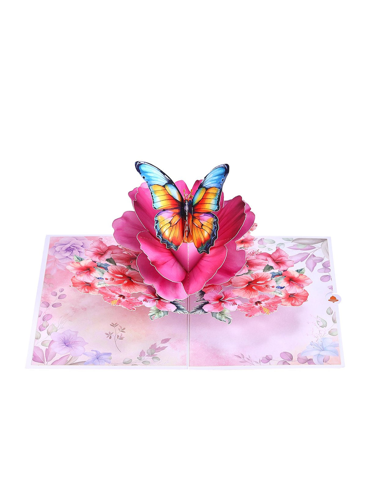 Hibiscus Butterfly Greeting Card