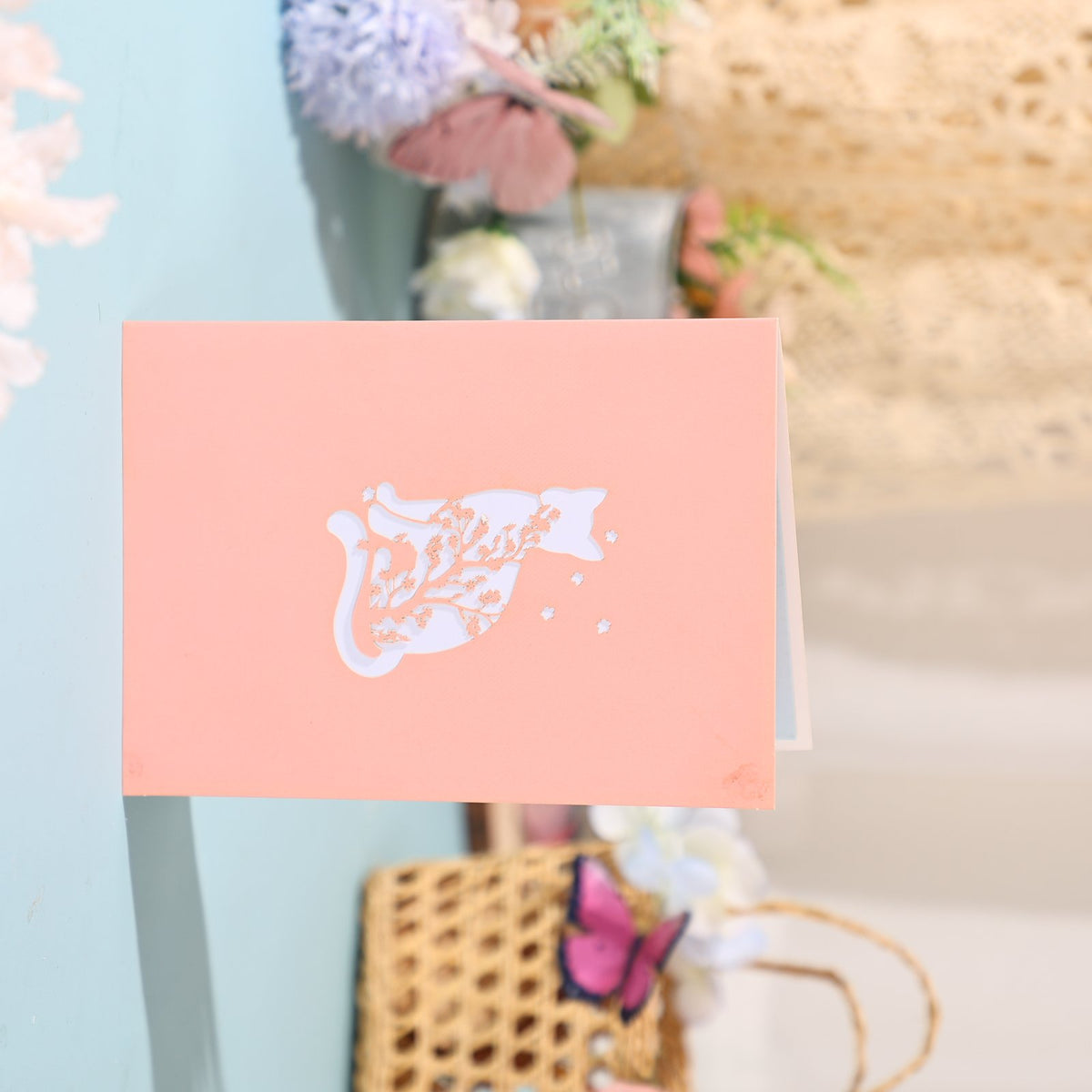 Valentine's Day Cat Greeting Card