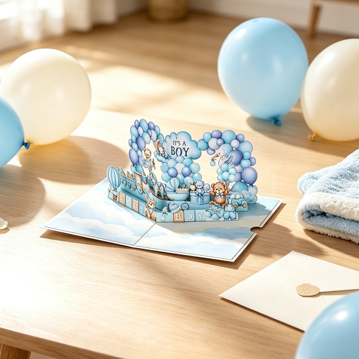 Boy 3D Pop Up Card