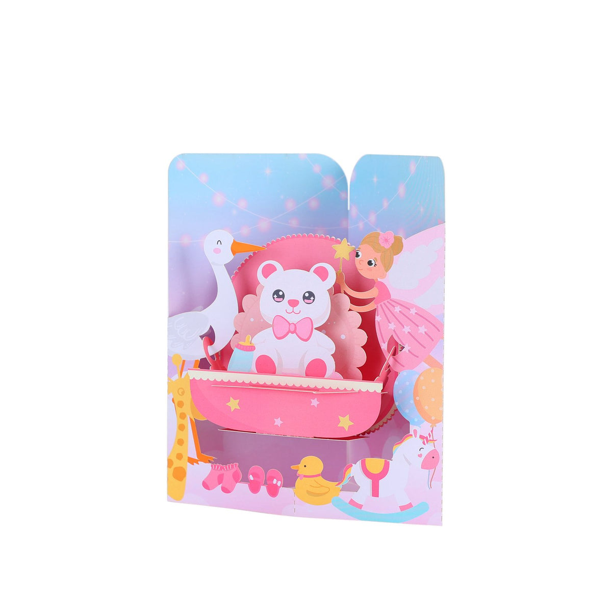 Baby Cradle 3D Pop Up Card