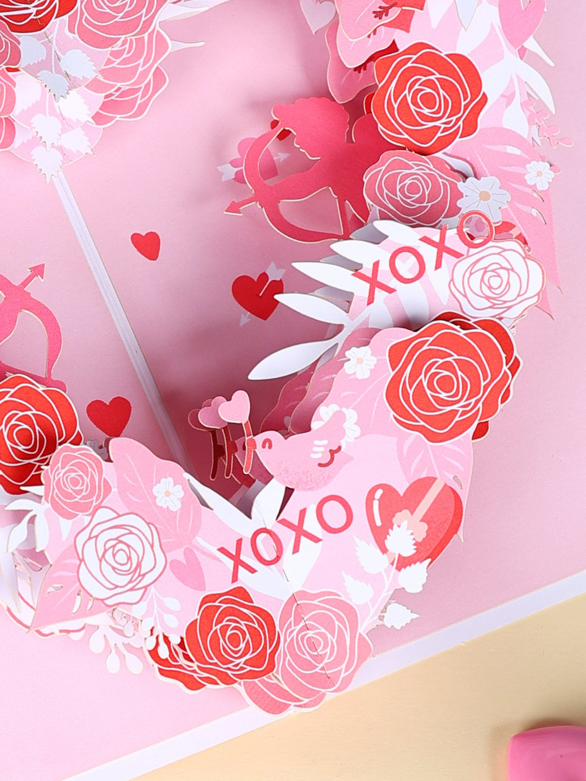 Valentine's Day Cupid Heart Greeting Card
