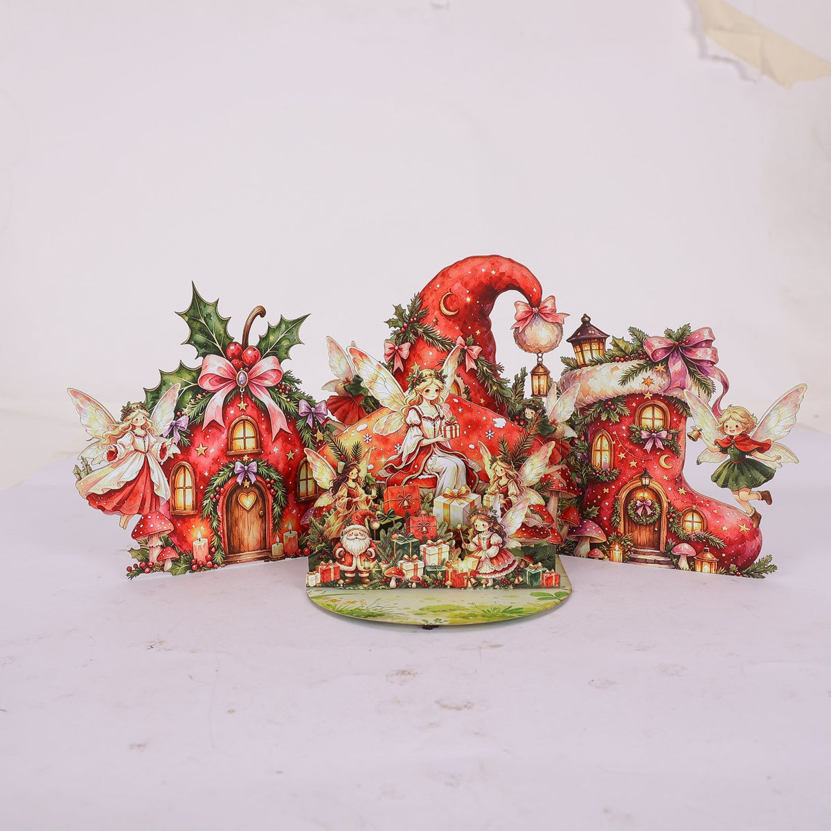 Christmas Elf Double Door Pop Up Card