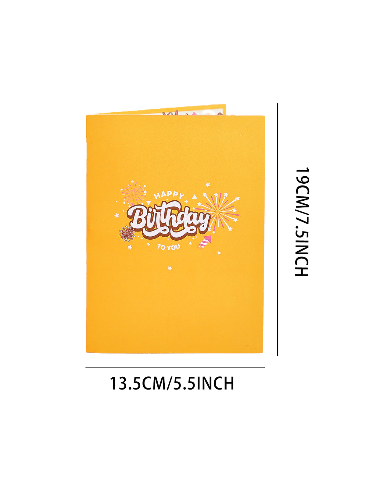 Manufacture Festive Greeting Card Fireworks Birthday 3D Pop-Up Card