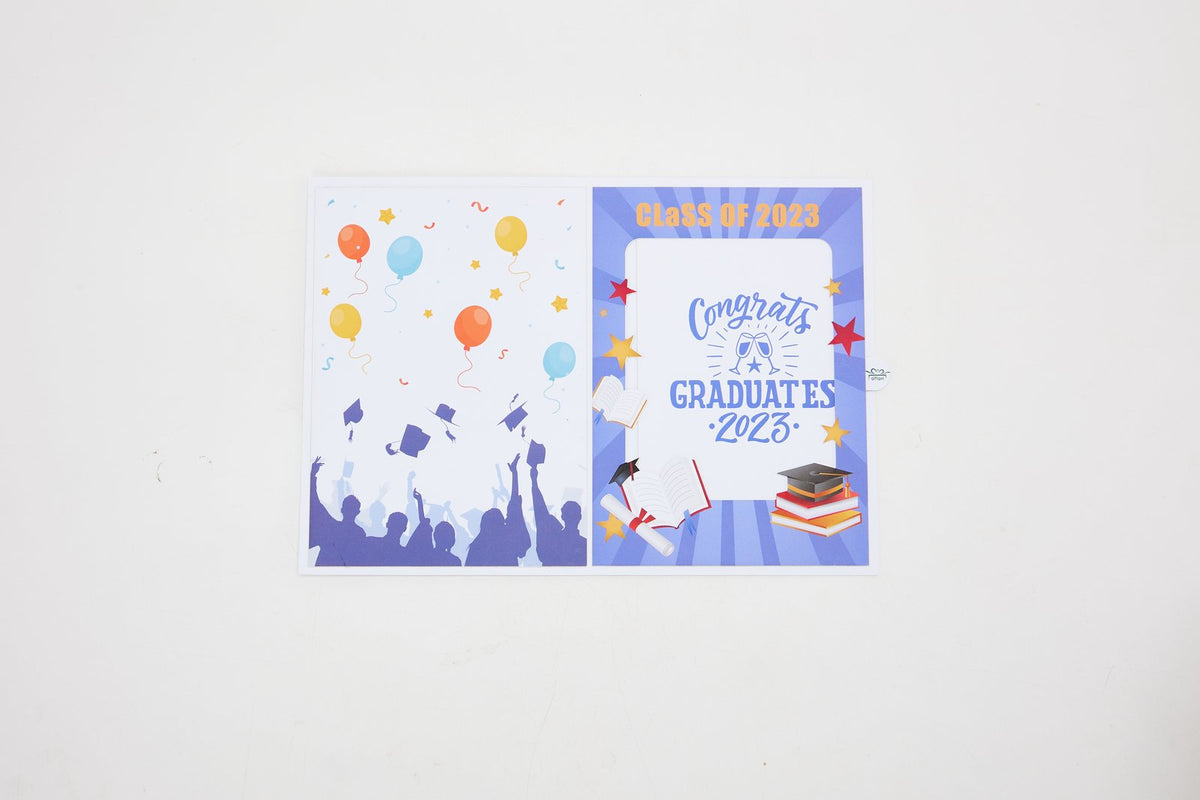 Hollow-Out Flat Graduation Greeting Card