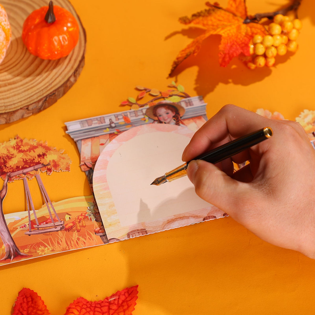 Autumn Garden 3D Pop Up Card