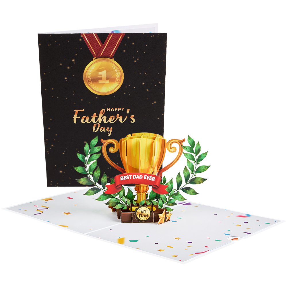 Father's Day Trophy 3D Pop Up Card