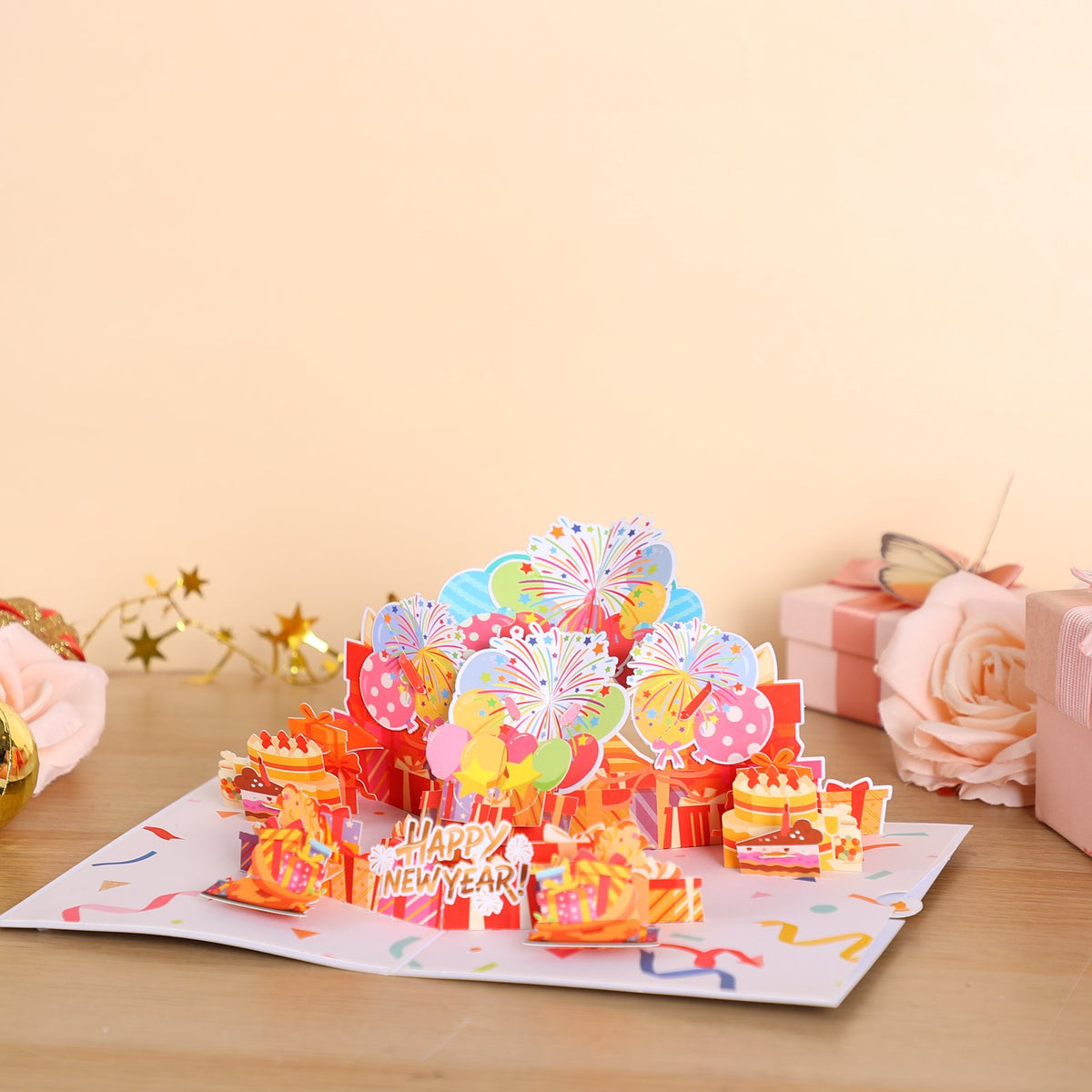Balloon Cake Birthday 3D Pop Up Card