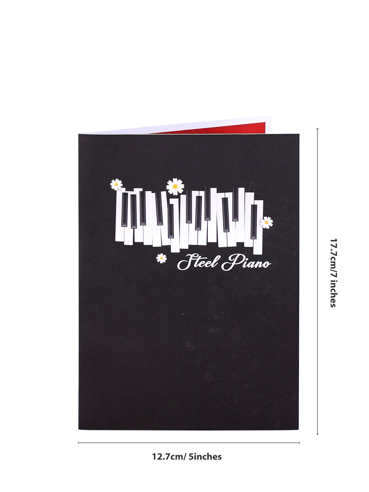 Piano Keys Flip Pop Up Card