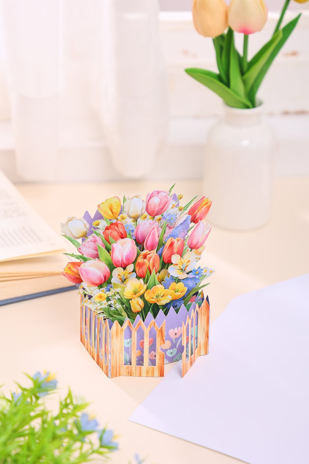 Heart Tulip Greeting Card
