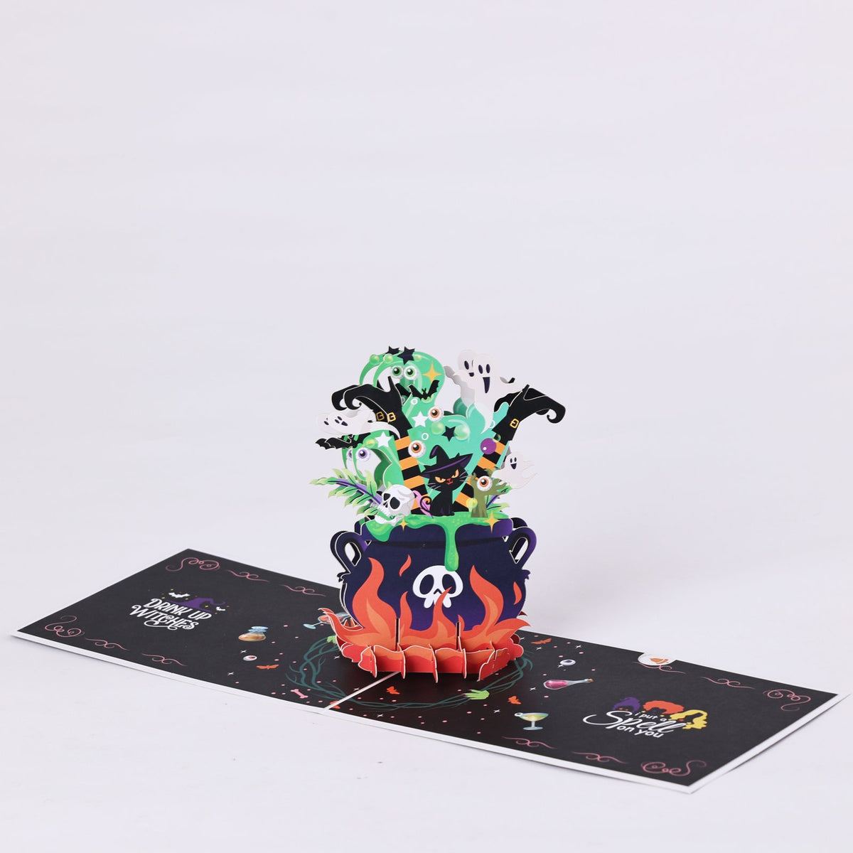 Halloween Cauldron 3D Pop Up Card