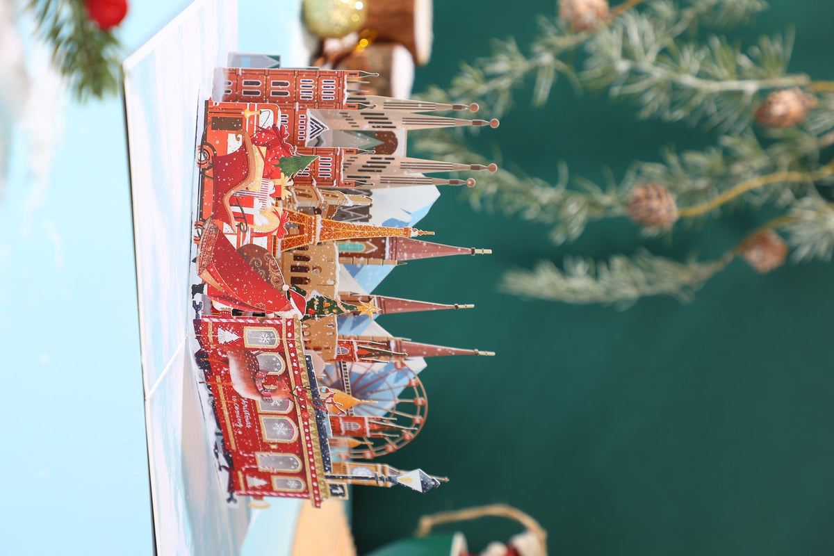 Christmas Ornaments Flip Pop Up Card