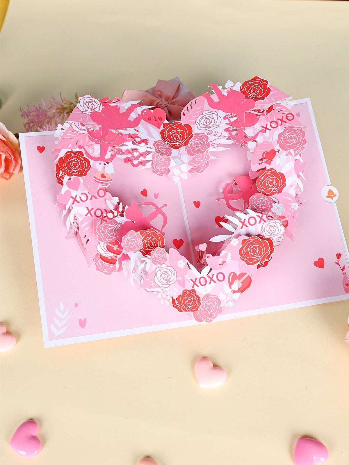 Valentine's Day Cupid Heart Greeting Card