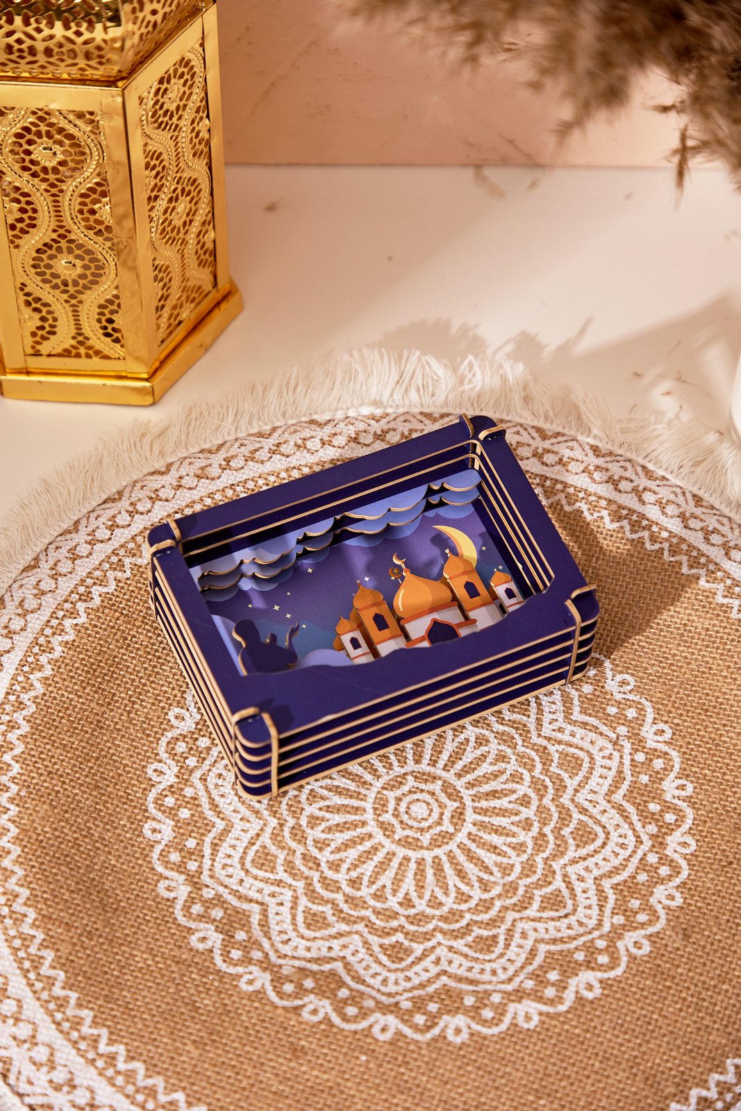 Muslim Hajj Pilgrimage 3D Art Pop Up Card