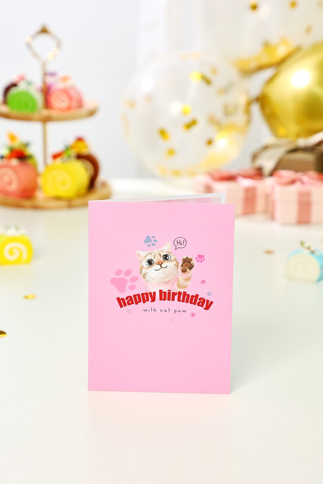 Kitten Party Birthday Greeting Card