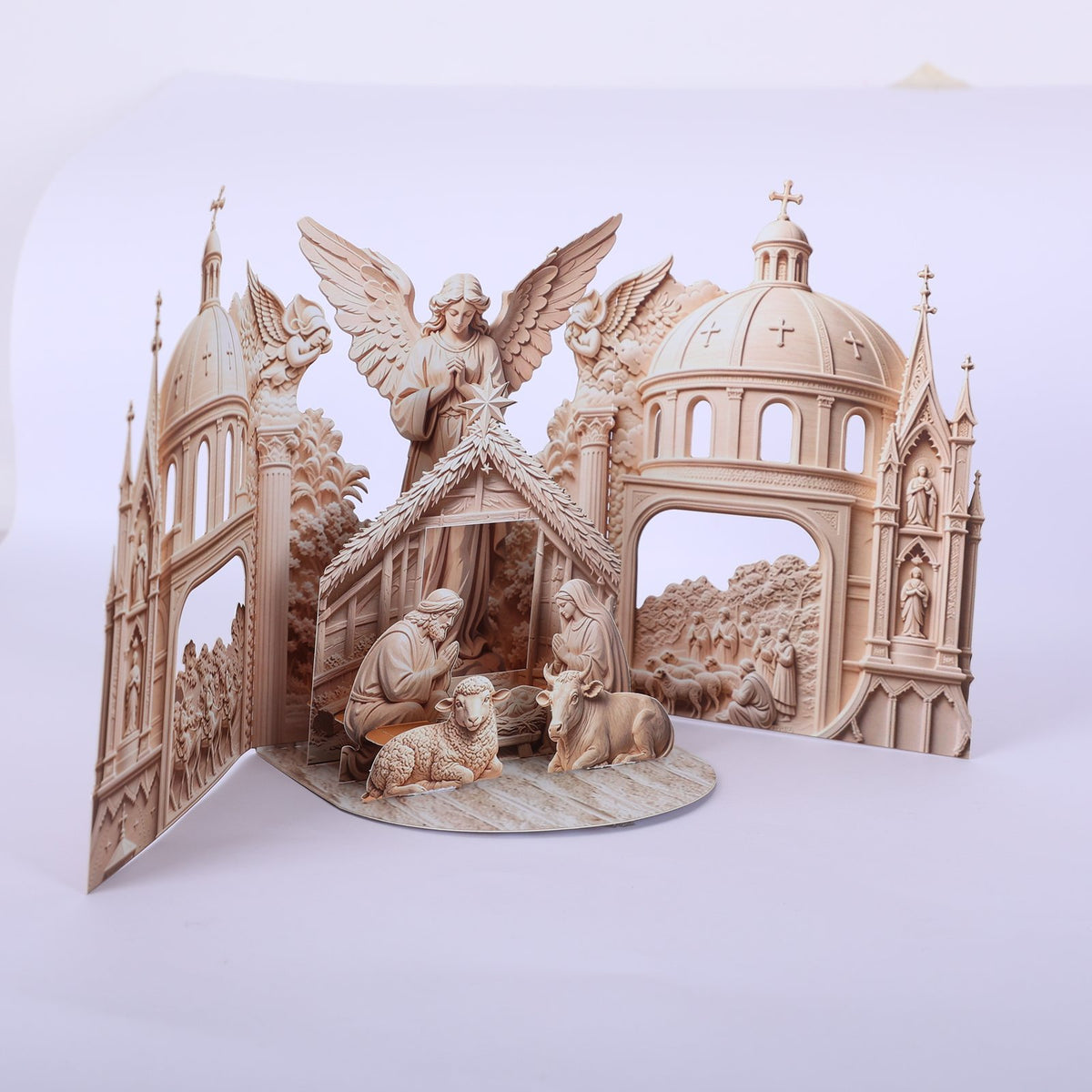Relief Nativity Greeting Card
