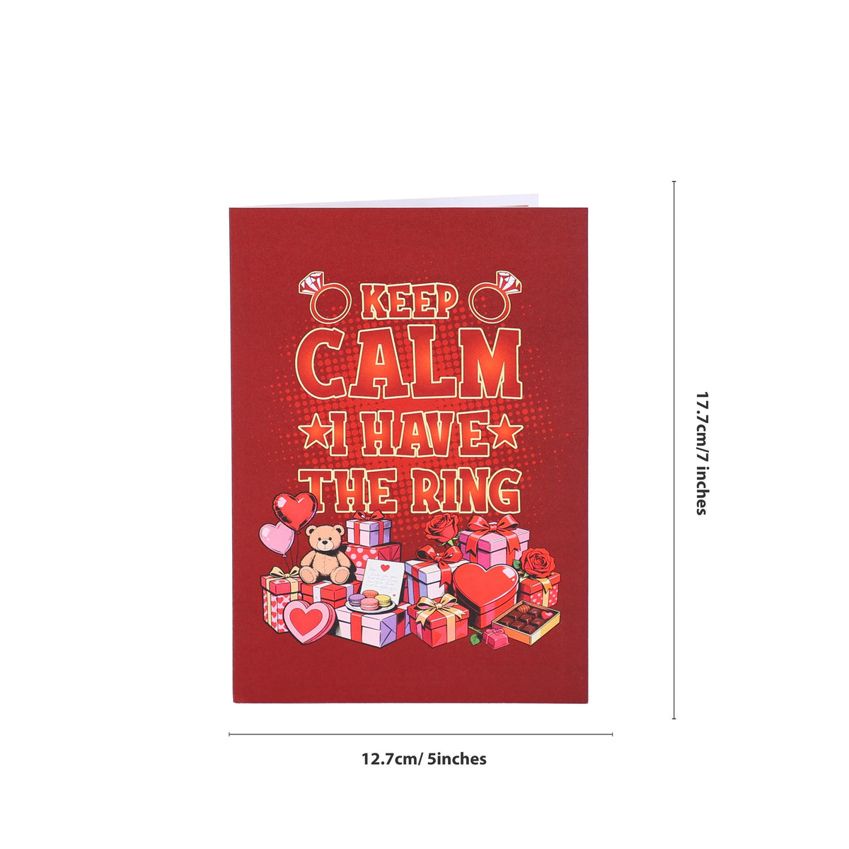 Valentine's Day Diamond Ring Gift Pop Up Card