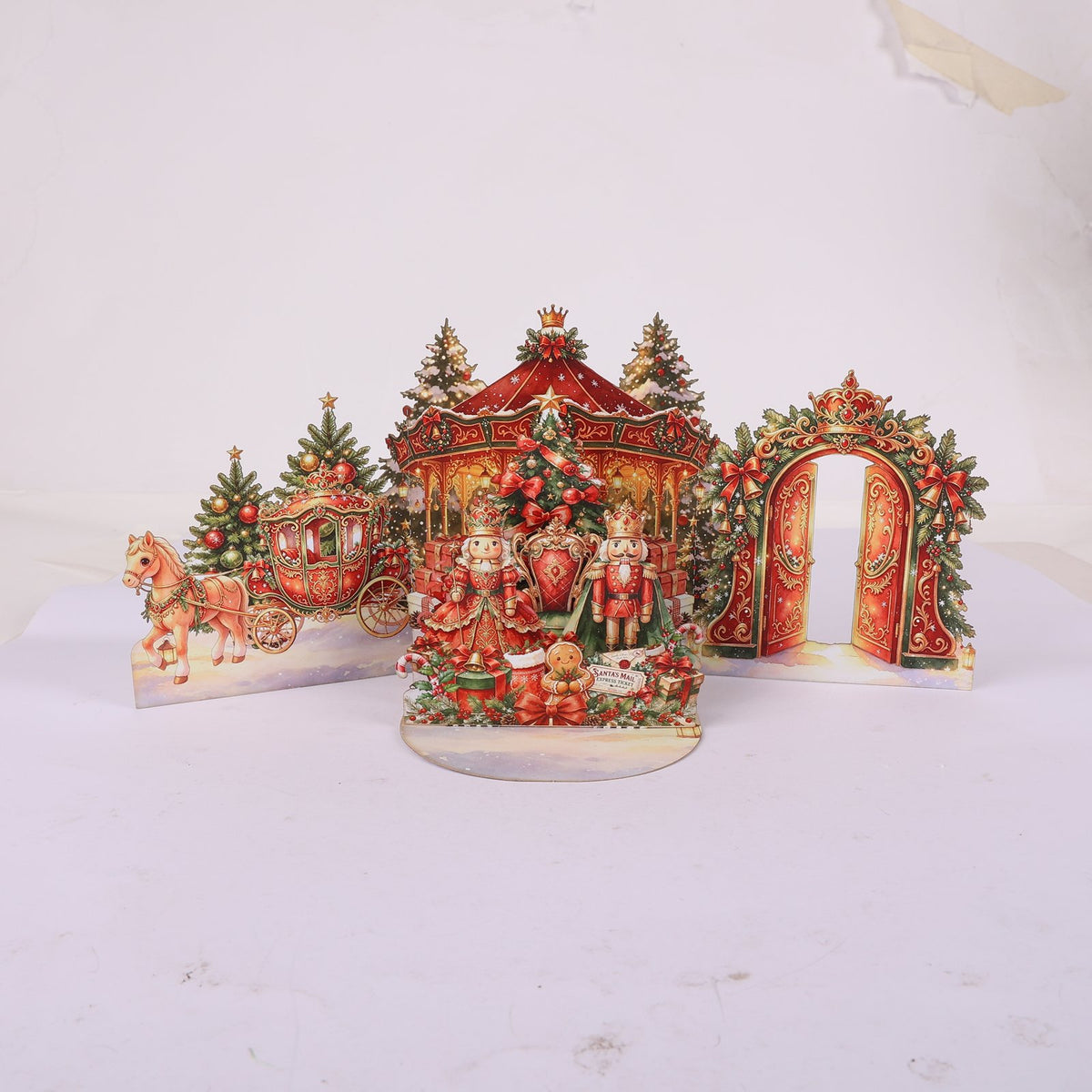 Christmas Nutcracker Double Door Pop Up Card