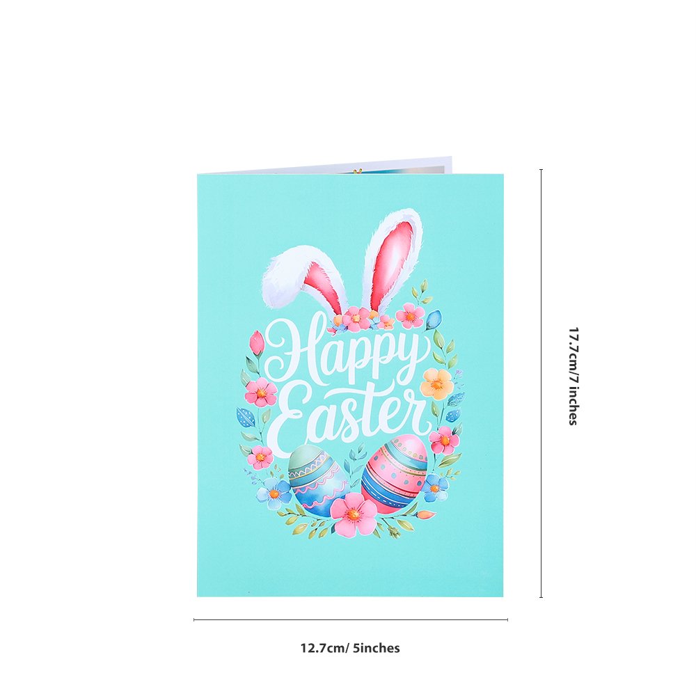 Easter Bunny Ears Flip Pop Up Card