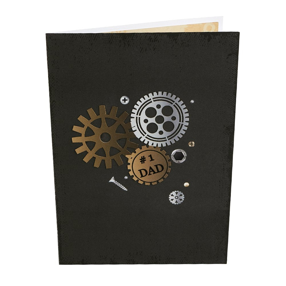 Father's Day Nuts & Bolts 3D Pop Up Card