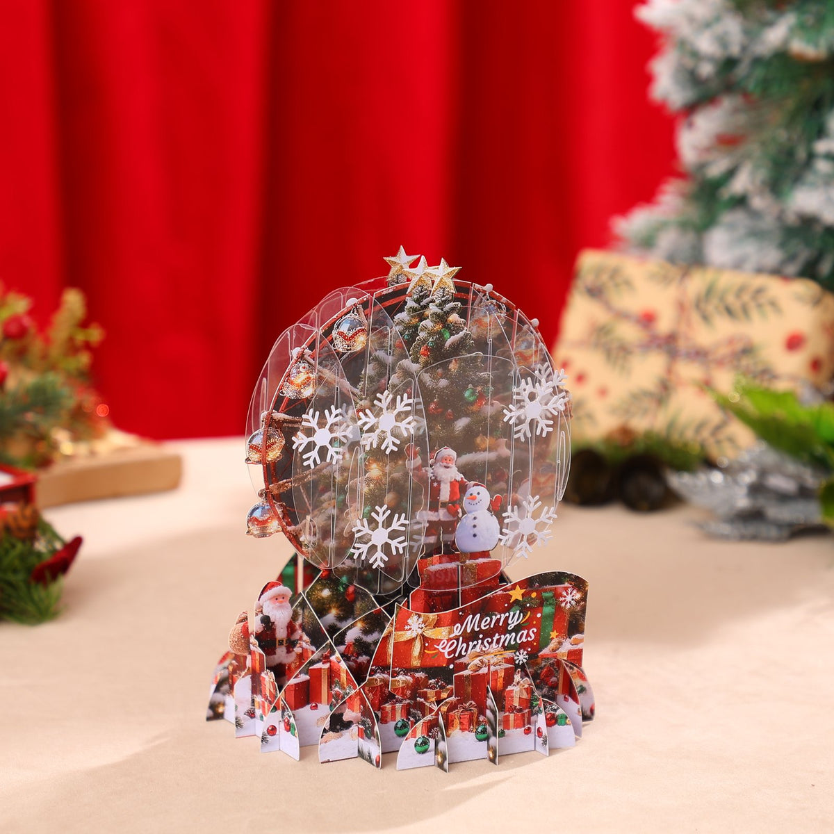 Christmas Crystal Ball 3D Pop Up Card