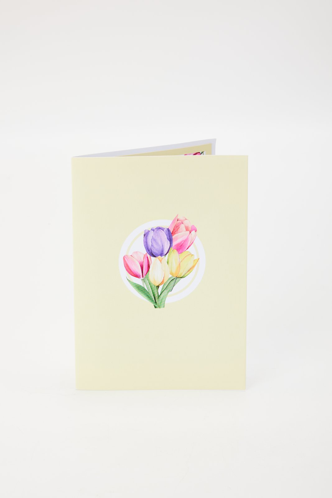 Tulip Flower Vase Pop Up Card