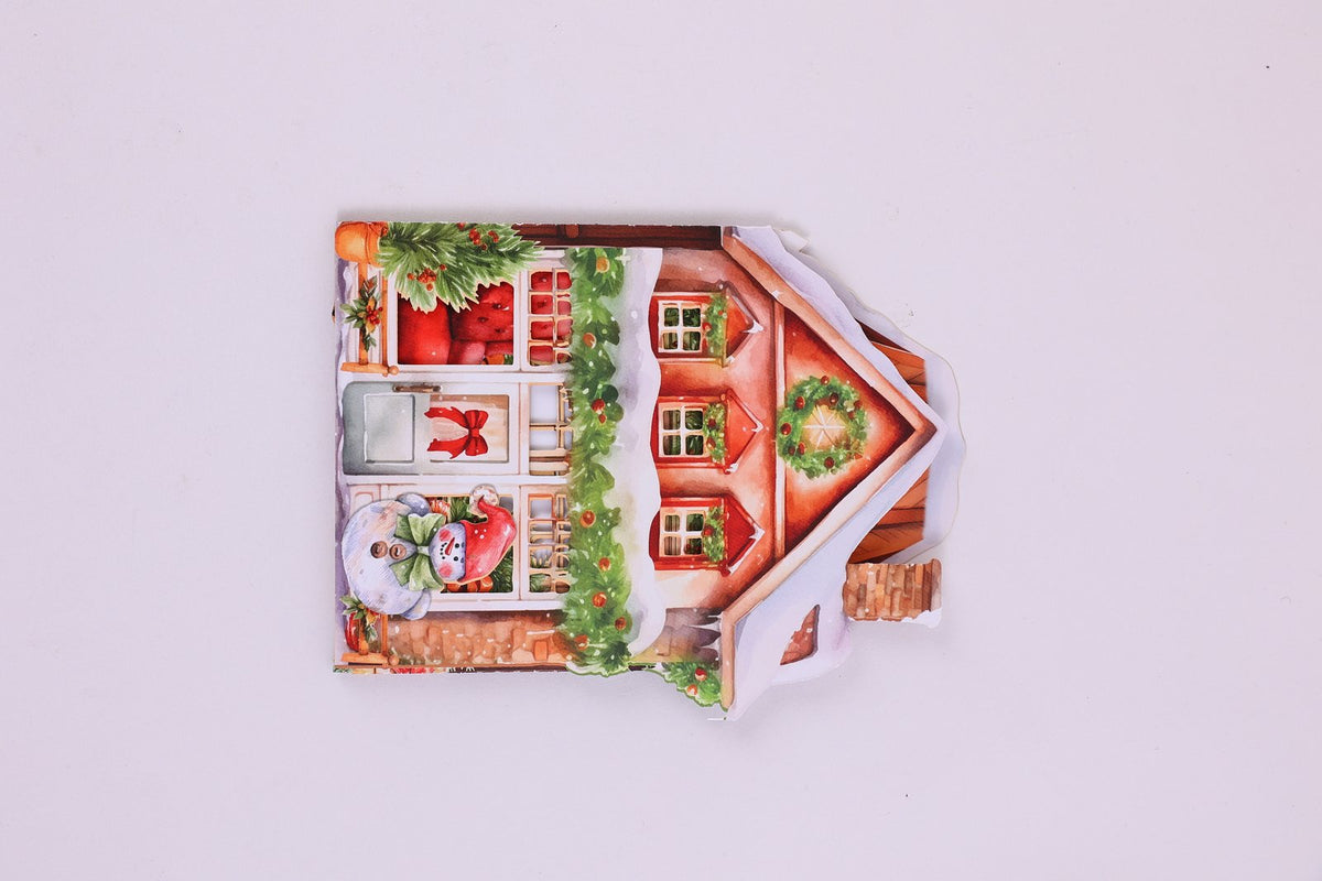 Vintage Double Door Pop Up Card