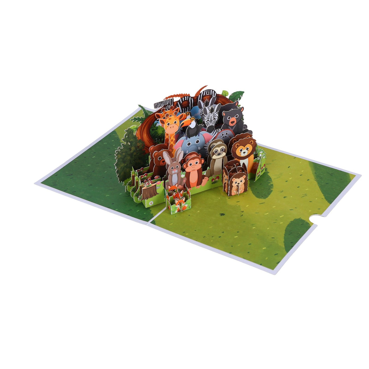 Animals Garden 3D Pop Up Card