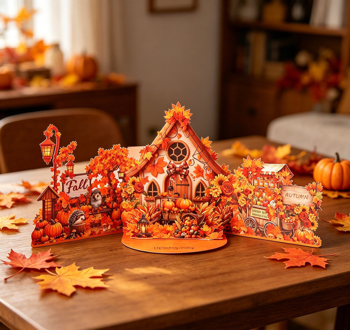 Thanksgiving Double Door Pop Up Card