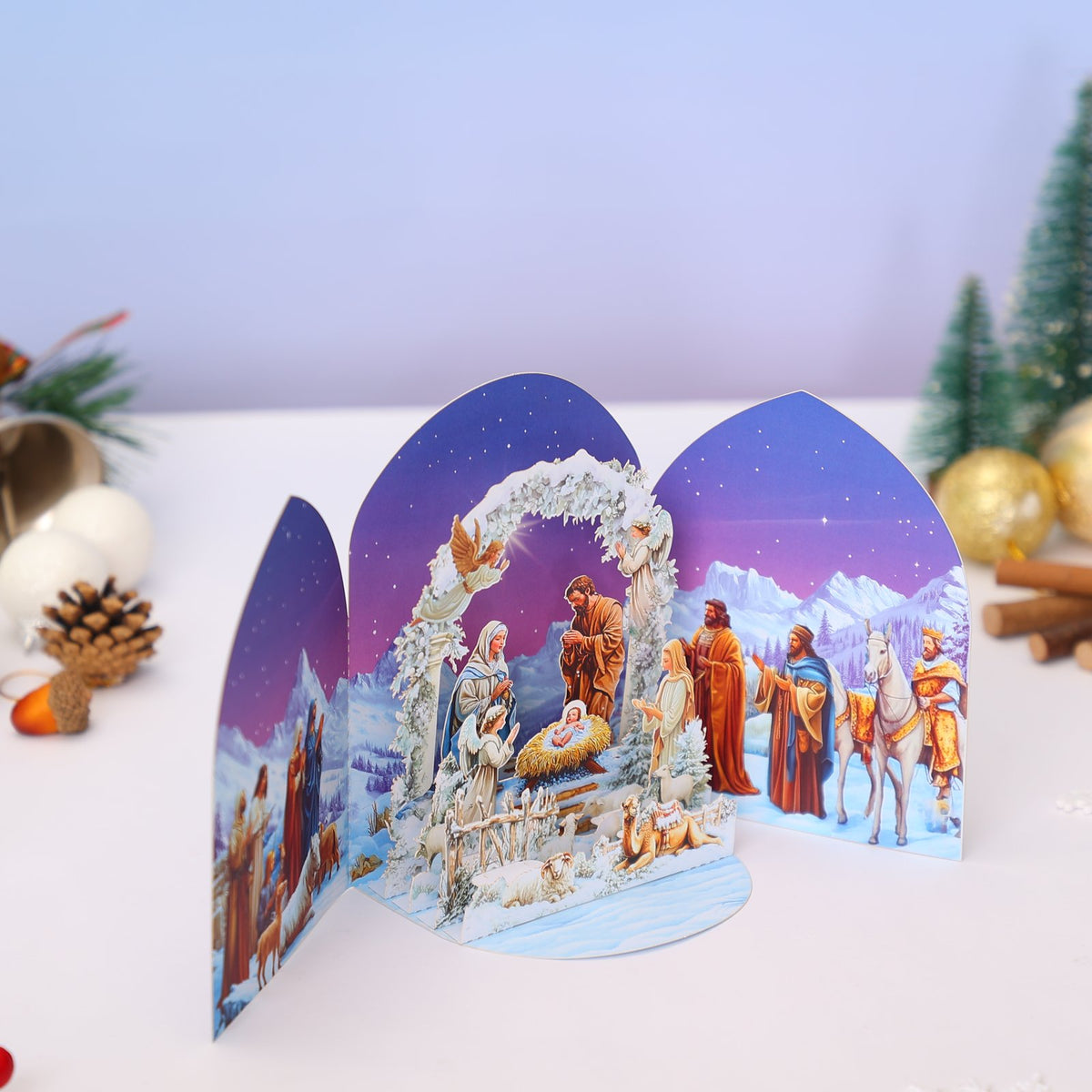 Church Stained Glass Window 3D Pop Up Card