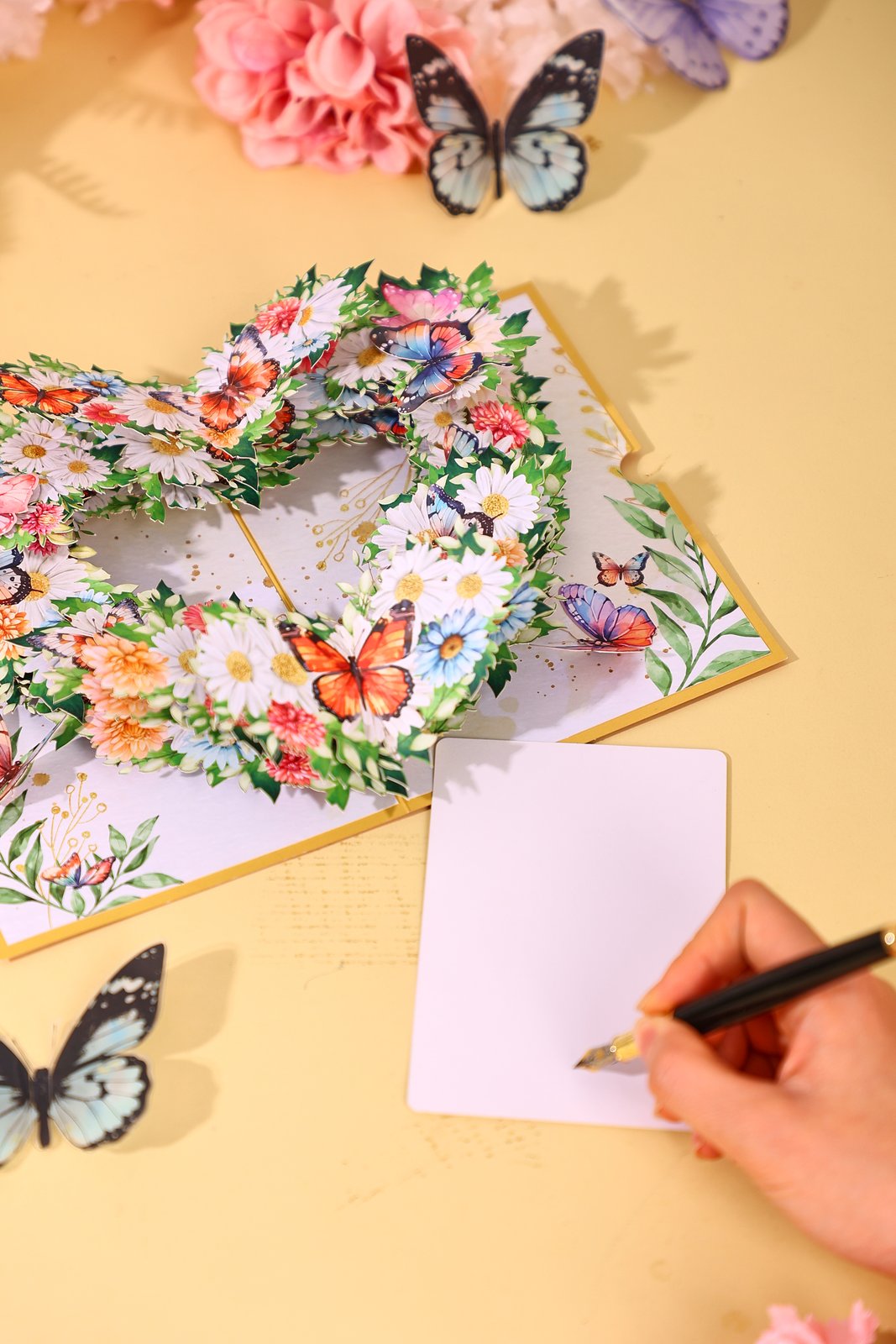 Heart Butterfly Greeting Card