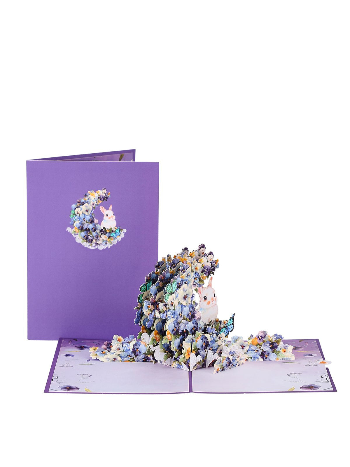 Moon Bunny Flip Pop Up Card