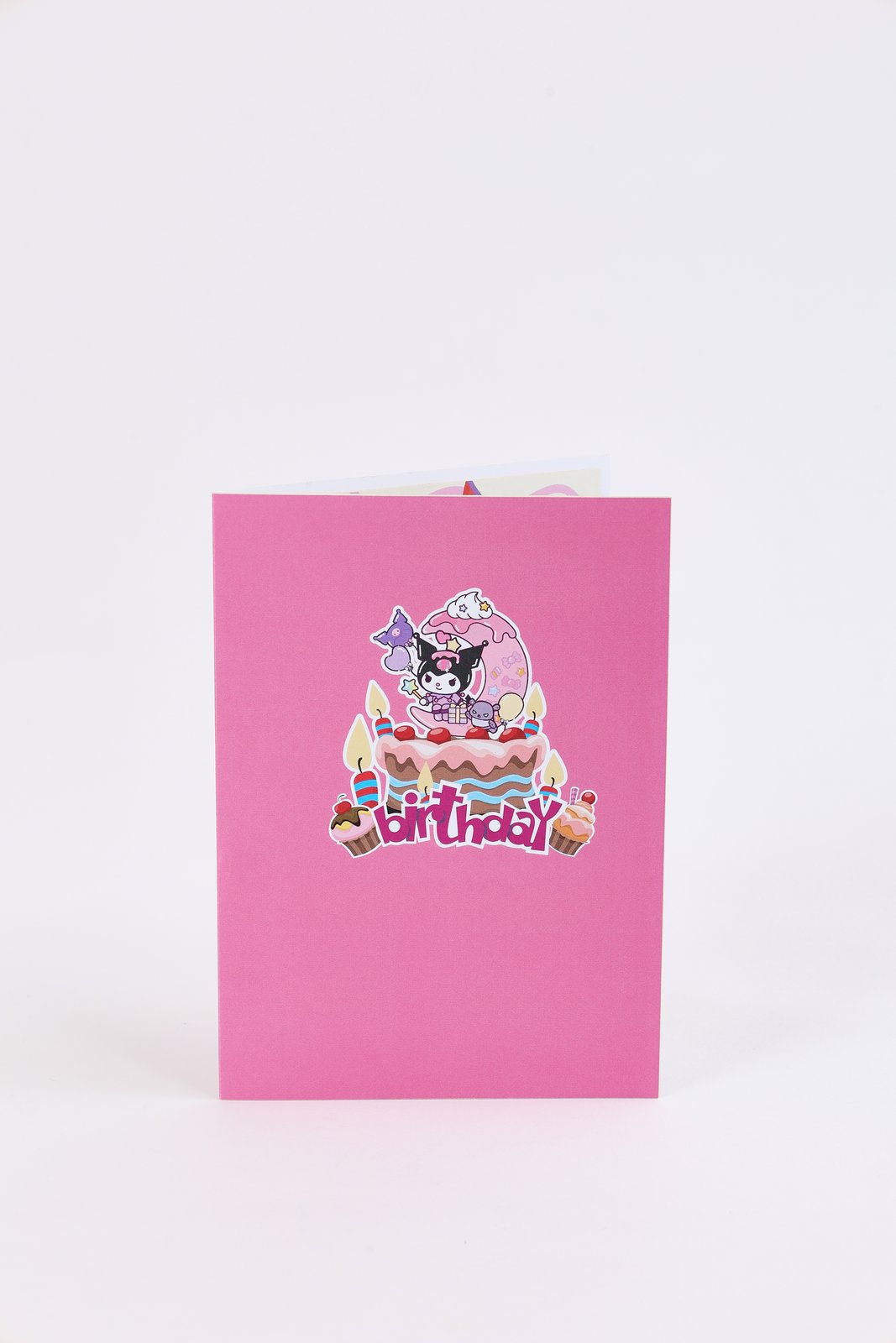 Kuromi Birthday Cake Crescent Moon Greeting Card