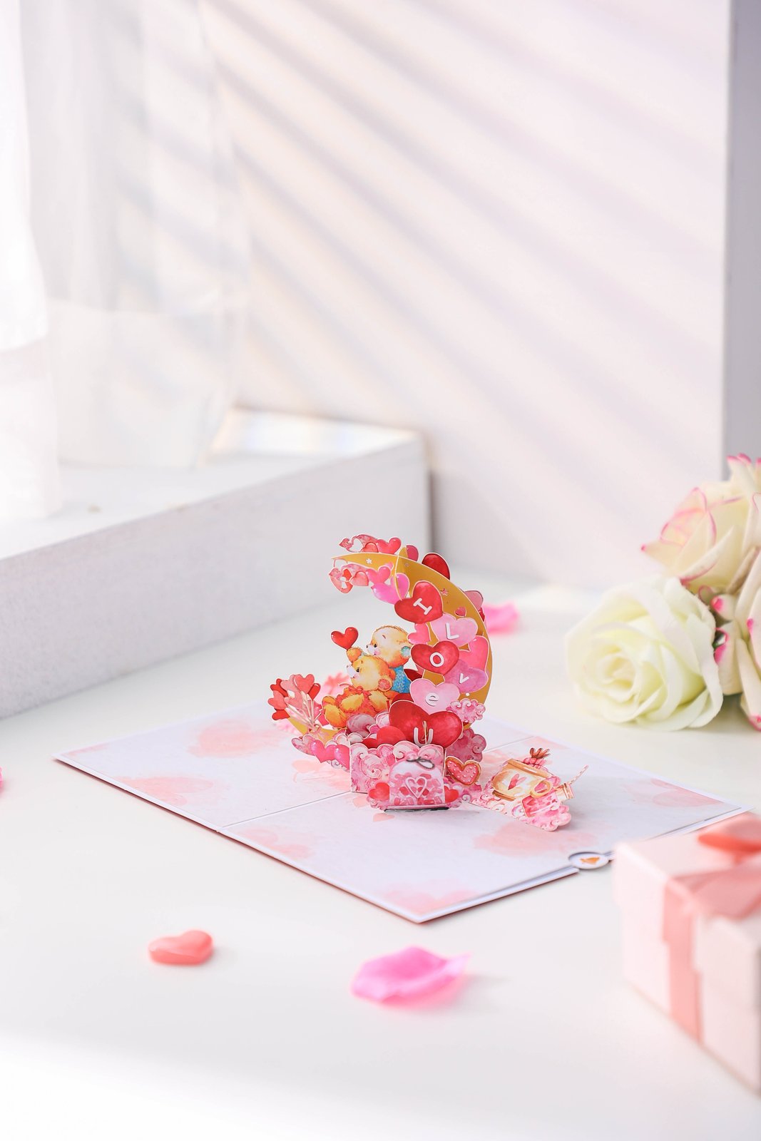 Bear Ladder Valentine's Day Greeting Card
