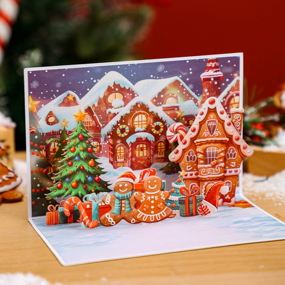 Christmas Sleigh Gift Flip Pop Up Card