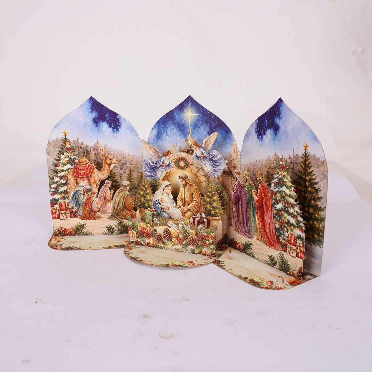 Christmas Jesus Double Door Pop Up Card