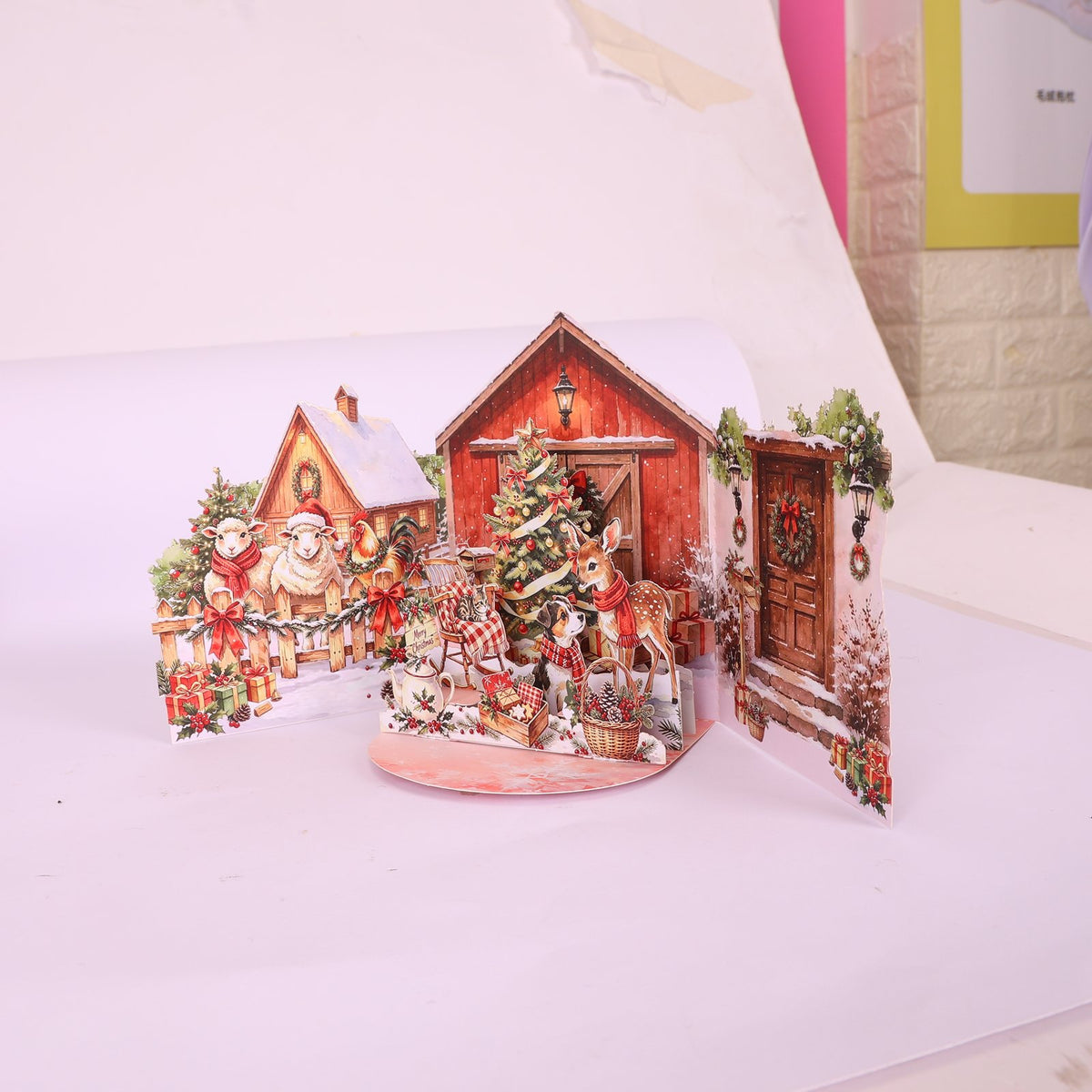 Christmas Double Door Pop Up Card