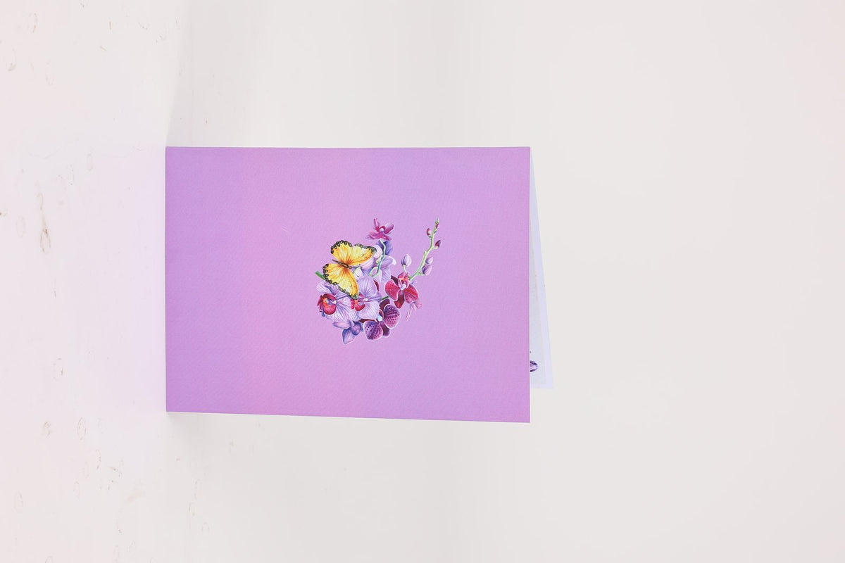 Purple Orchid Greeting Card