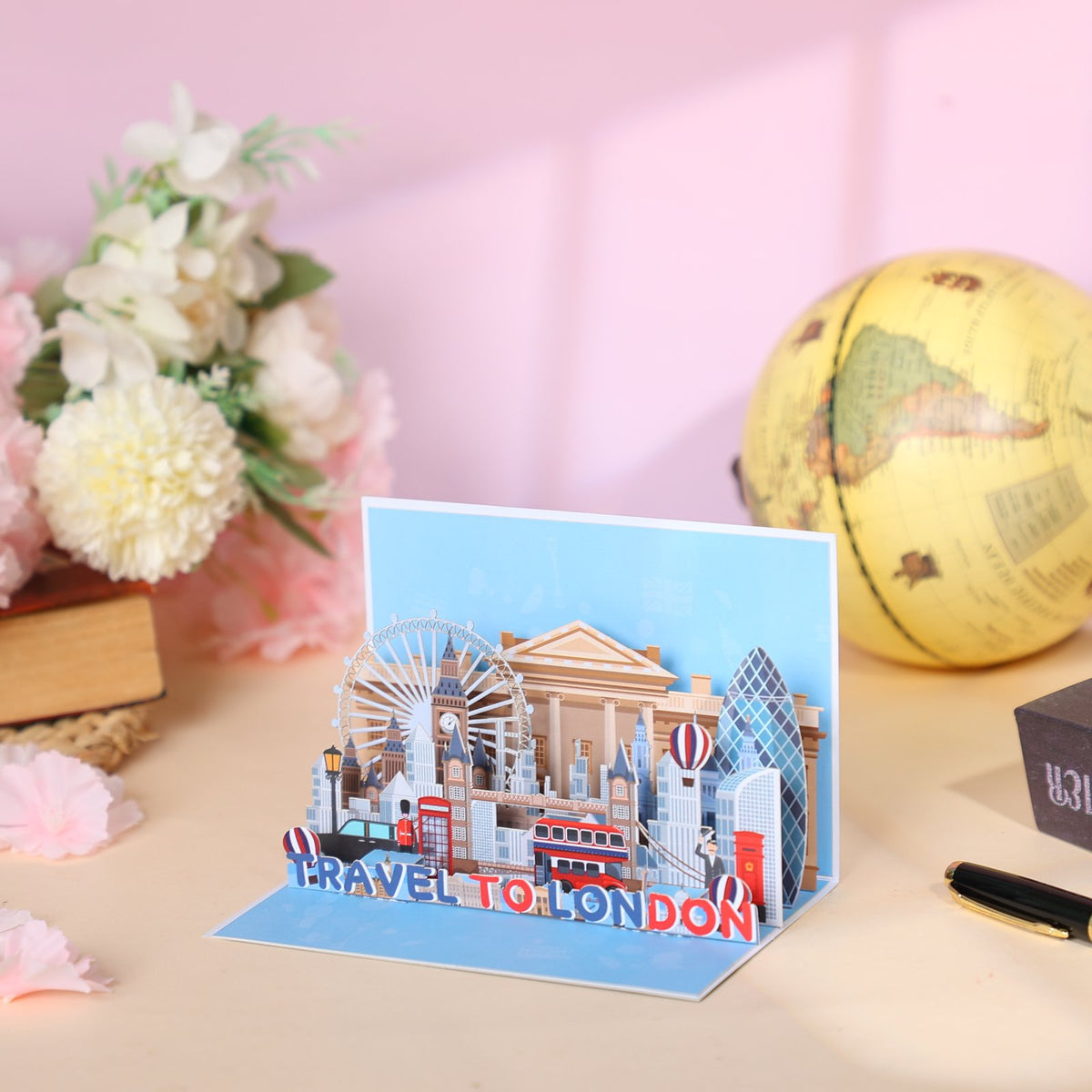 London City 90° 3D Pop Up Card