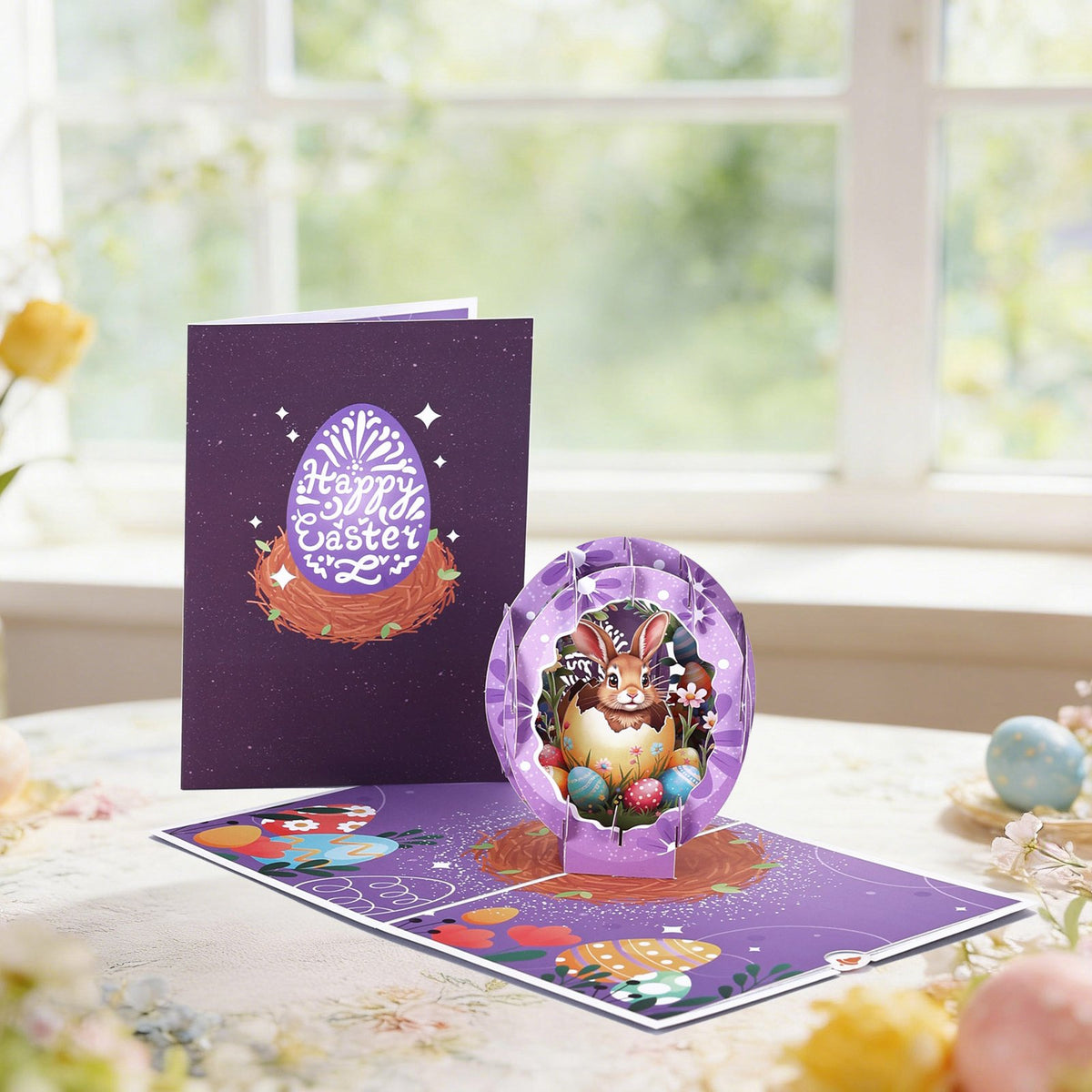 Easter Purple Easter Egg Greeting Card