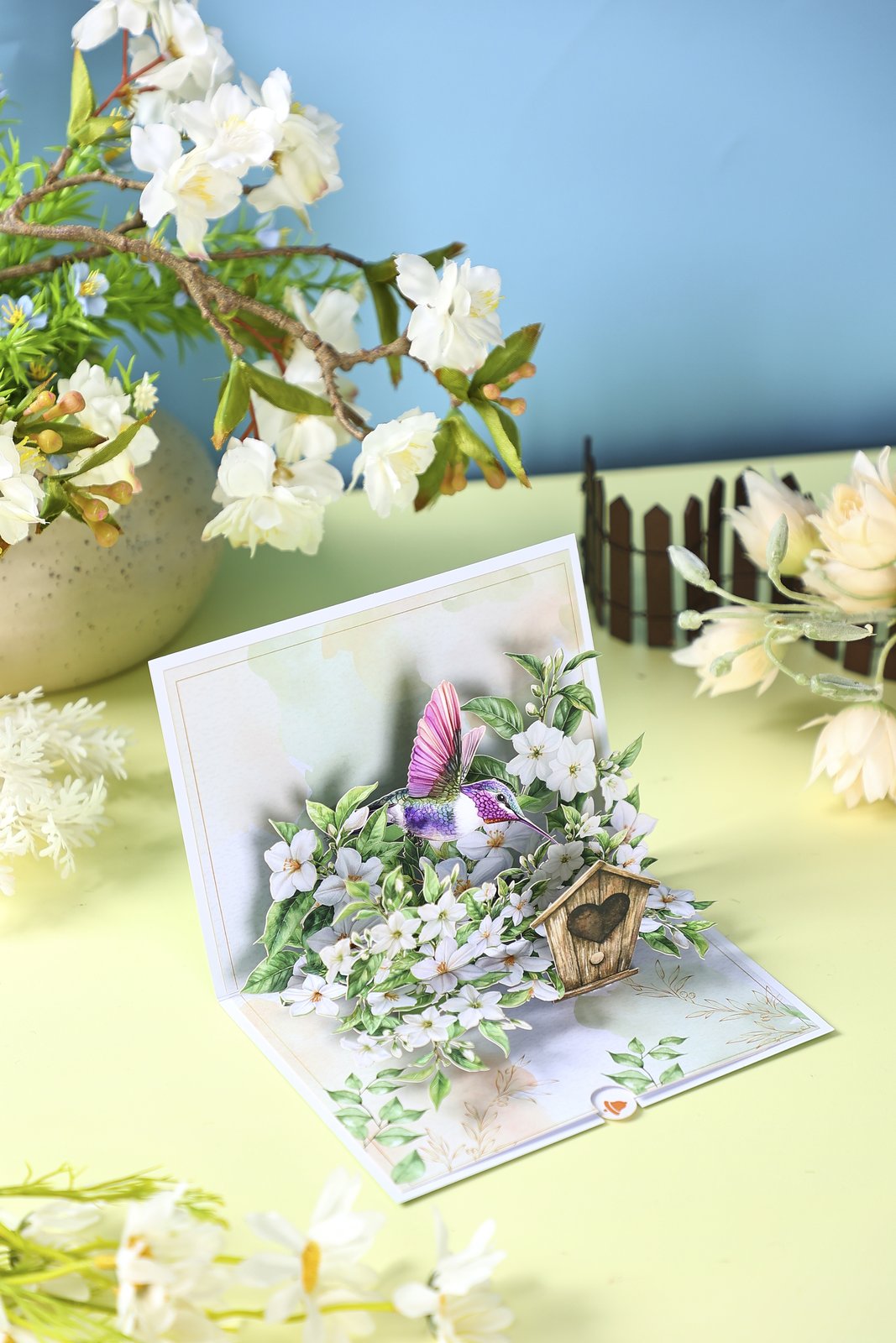 Jasmine Hummingbird Greeting Card 2-Pack