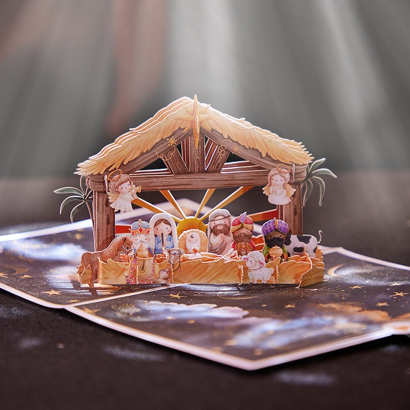 Nativity Watercolor Greeting Card