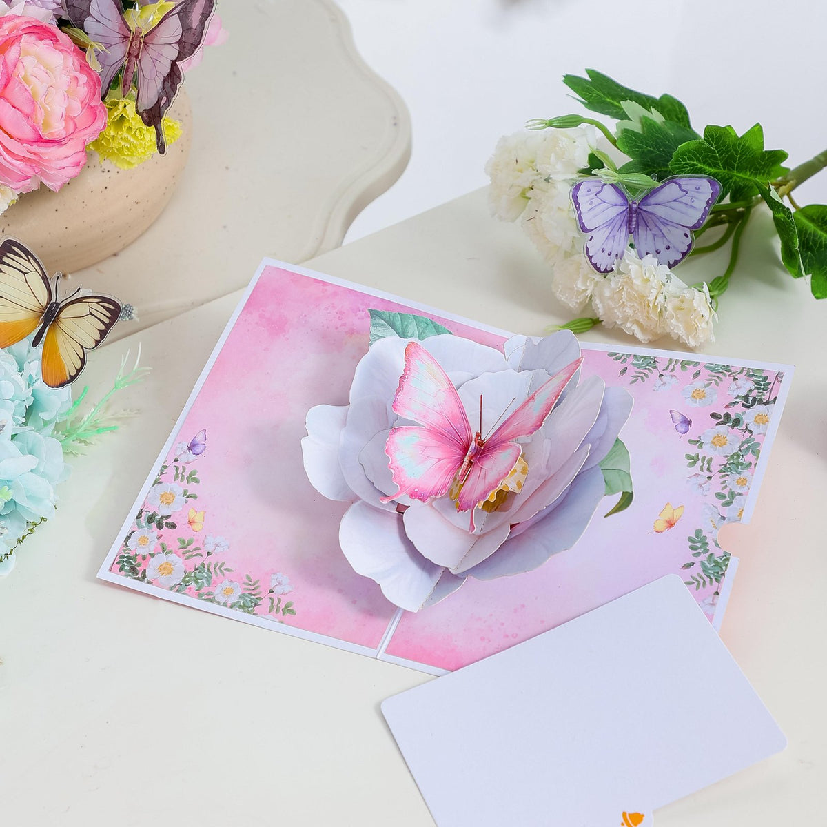 Camellia 3D Pop Up Card