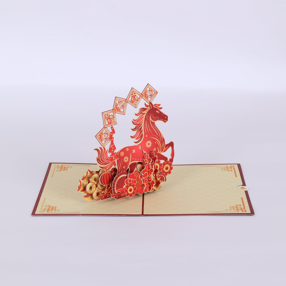 Year Of The Horse New Year Greeting Card