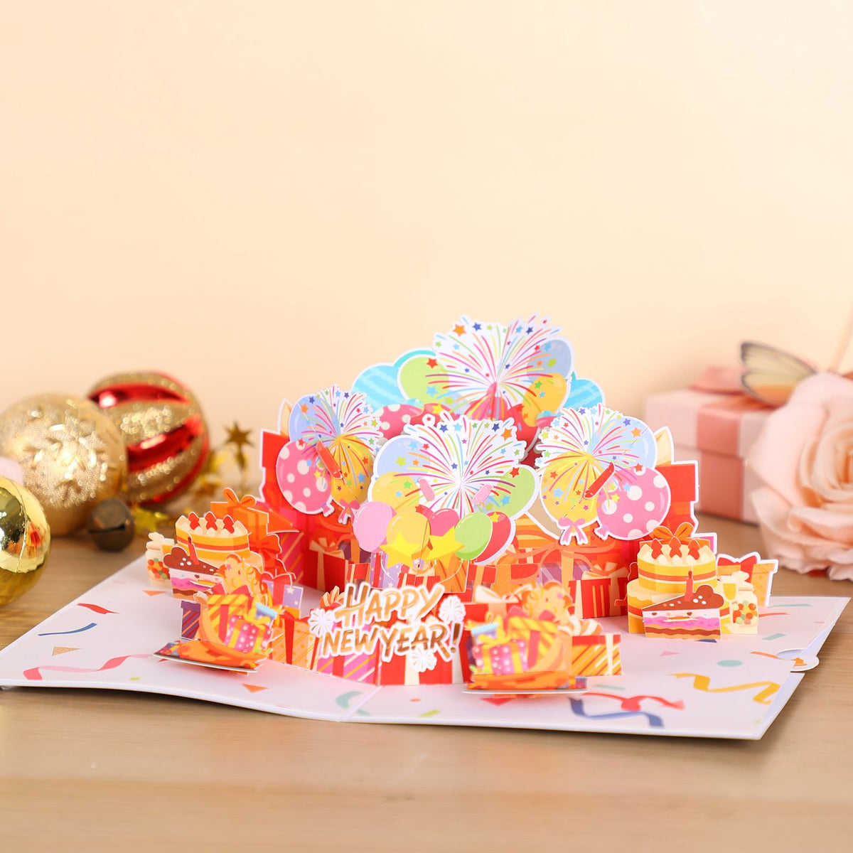 Balloon Cake Birthday 3D Pop Up Card