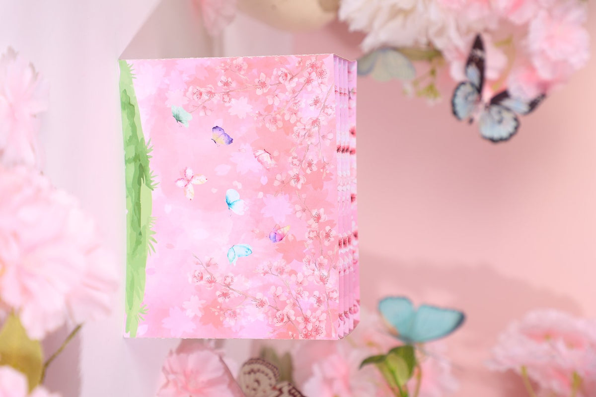 Cherry Blossom Stained Glass Window Ornament