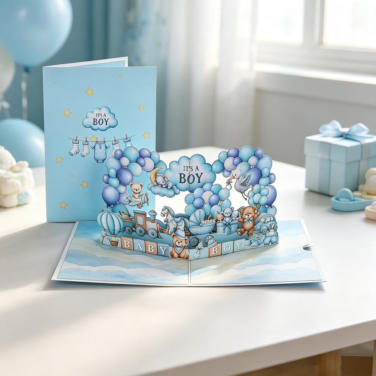Boy 3D Pop Up Card