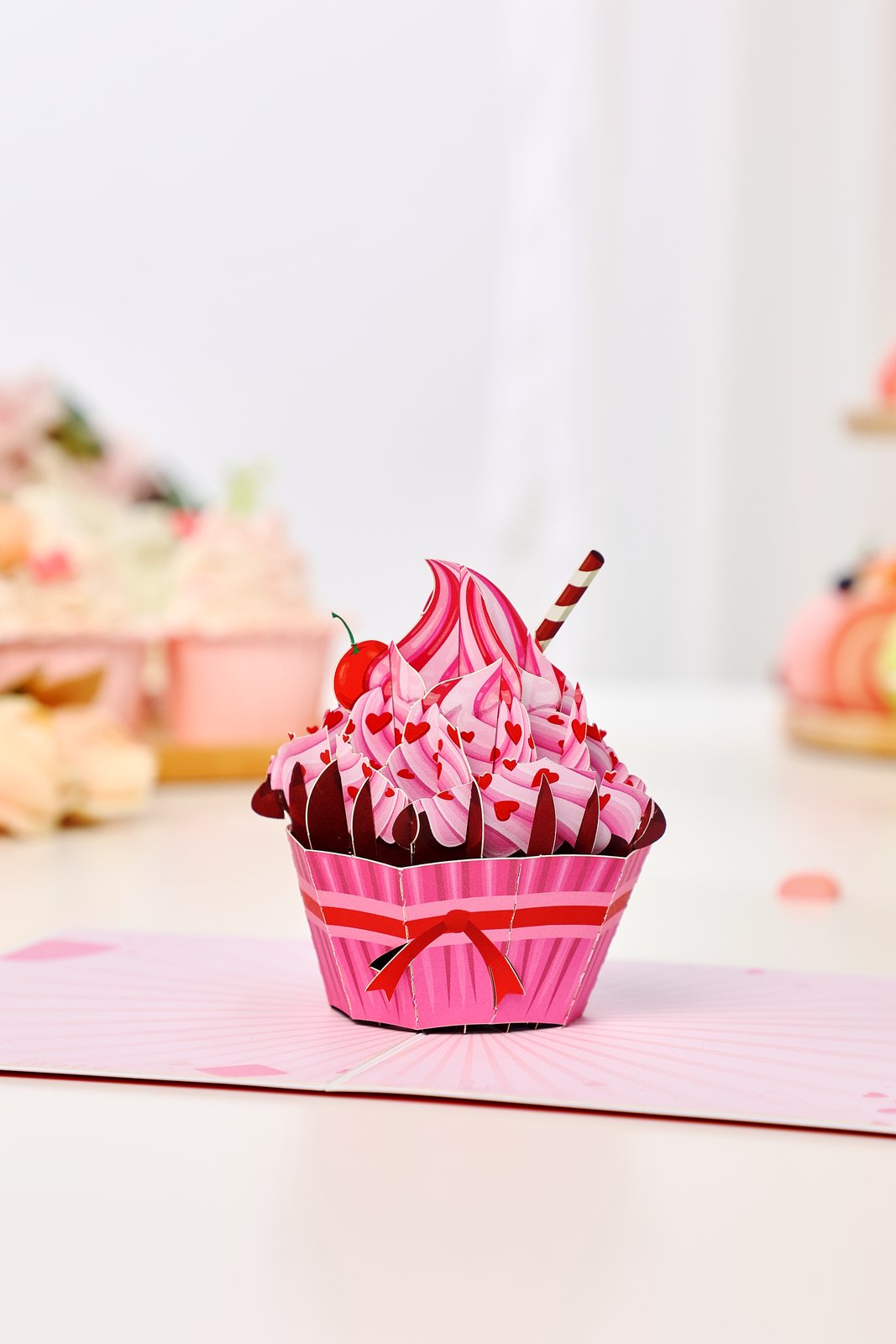 Valentine's Day Heart Cake Greeting Card