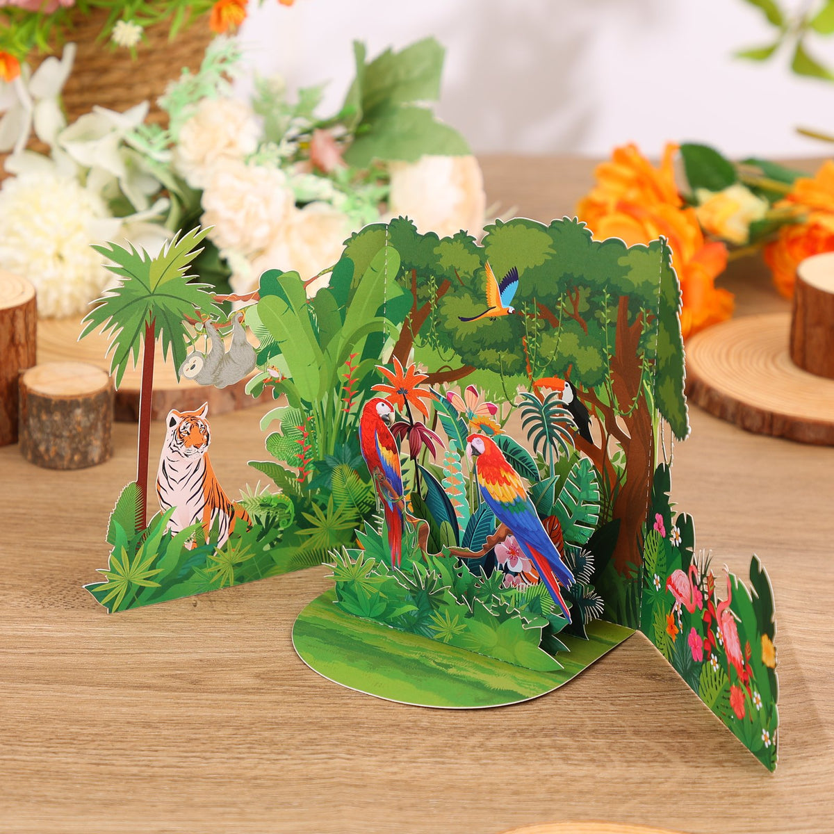 Tropical Rainforest 3D Pop Up Card