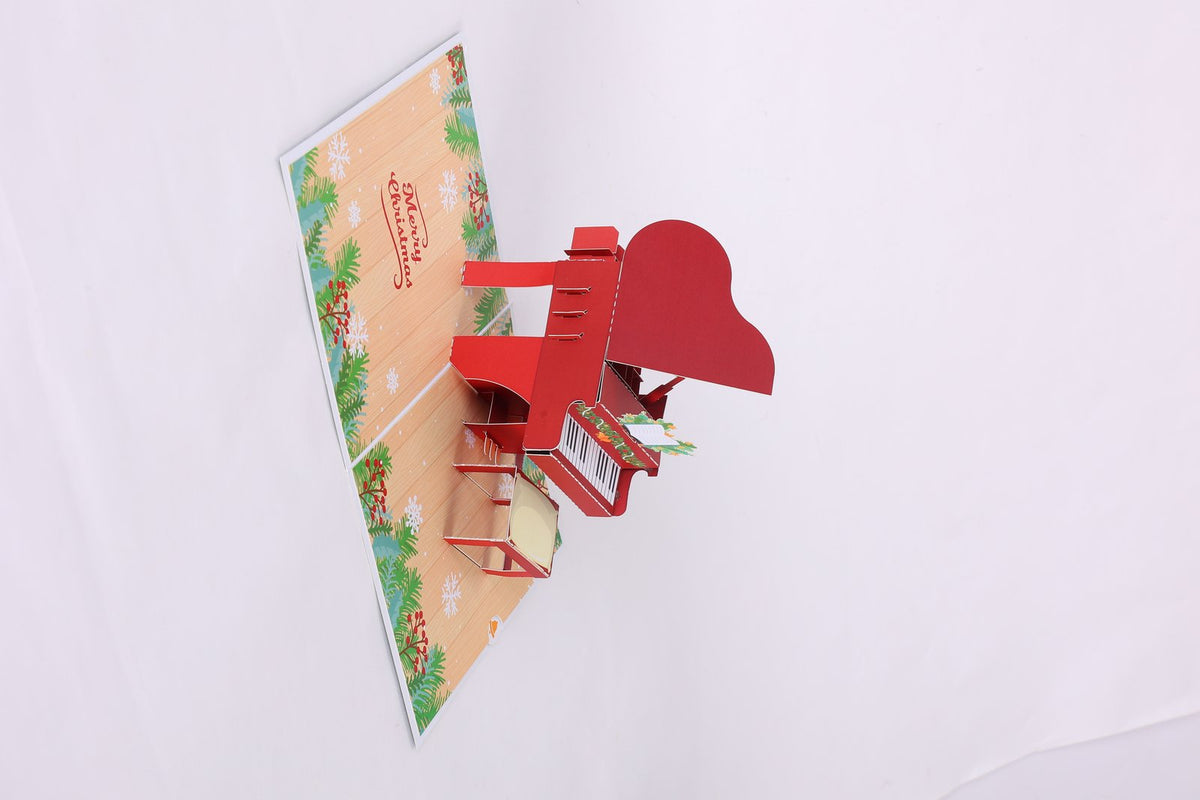 Christmas Piano Flip Pop Up Card