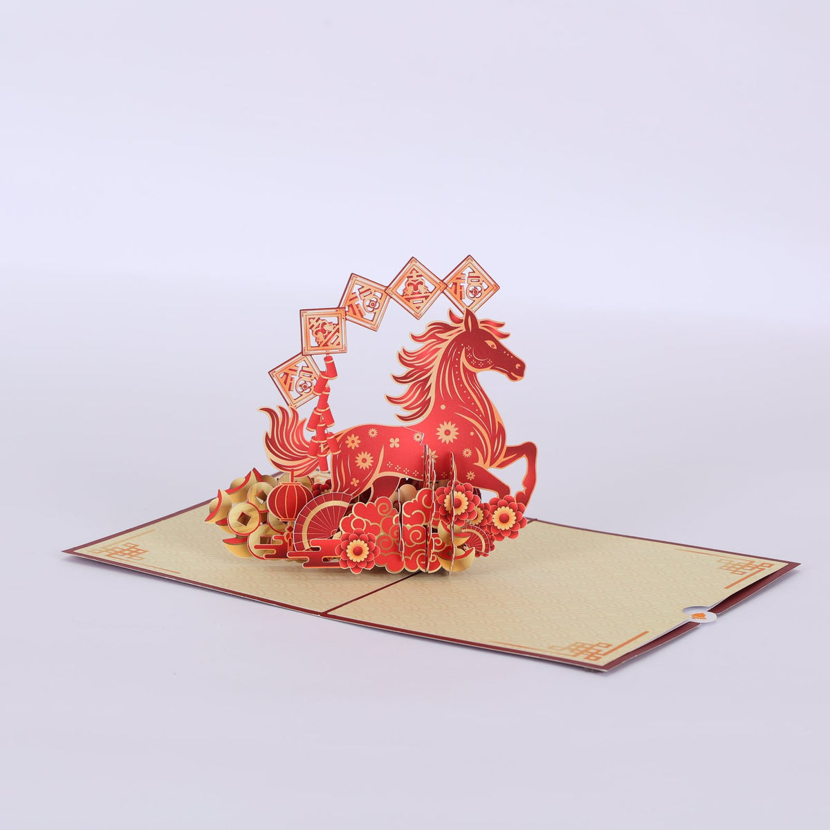 Year Of The Horse New Year Greeting Card